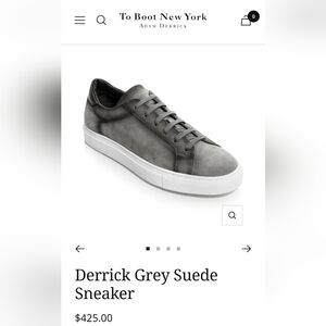 To Boot New York Adam Derrick - Derrick Suede Grey Sneakers